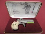 American Derringer Model Lady Derringer - NIB with papers and Factory Scrimshawed Grips - 4 of 4