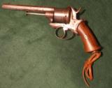Early European Double action Pinfire revolver - 2 of 4