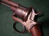 Early European Double action Pinfire revolver - 3 of 4