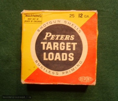 Peters 12ga target loads full box