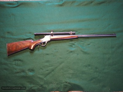 Winchester 1885 Hi Wall with G Titherington Stockton CA barrel in .22 Hornet
