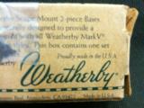 WEATHERBY 2 PIECE SCOPE BASES New Old Stock - 1 of 6