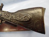 Antique Flintlock Blunderbuss Morrish Carved with Gold & Silver Inlaid Circa 1790's - 14 of 15