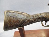 Antique Flintlock Blunderbuss Morrish Carved with Gold & Silver Inlaid Circa 1790's - 7 of 15