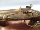 Antique Flintlock Blunderbuss Morrish Carved with Gold & Silver Inlaid Circa 1790's - 13 of 15