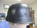 German World War II Police Helmet - 3 of 4