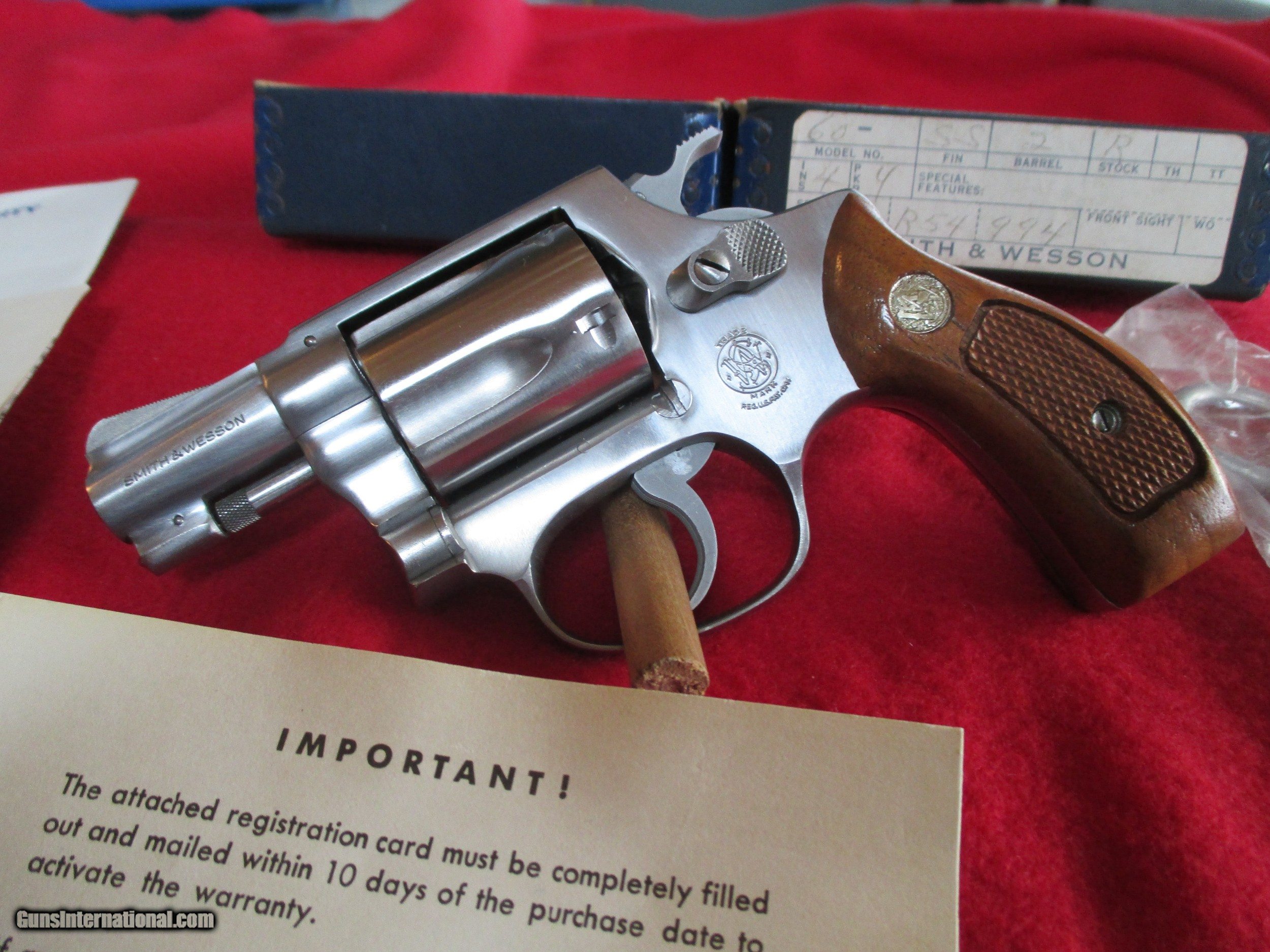 Smith And Wesson Model 60 Stainless 38 Special 6530