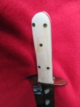 Vintage Wostenholm Ivory handle Bowie - 9 of 15