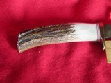 Randall 8 inch stag handled custom minty with Sheath - 2 of 5
