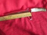 Randall 8 inch stag handled custom minty with Sheath - 3 of 5