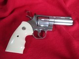 Colt Python stainless 4 inch ported 357 cal manufactured in 1983 with Box and papers - 6 of 10