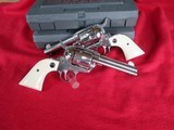 Ruger Vaqueros (Pair) High Gloss Stainless model 05105 45 LC 4 5/8 in - 1 of 10
