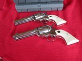 Ruger Vaqueros (Pair) High Gloss Stainless model 05105 45 LC 4 5/8 in - 9 of 10