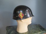 US Army Mint Front seam Helmet and Officer Liner from Korean War - 3 of 4