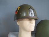 Korean War 49th Infantry US Army Liner and Helmet - 1 of 7