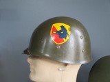 Korean War 49th Infantry US Army Liner and Helmet - 3 of 7