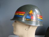 US Army Helmet and Liner from the USATC Armor School - 3 of 9