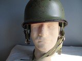 South American Paratrooper Helmet using Surplus WW2 M-1 helmets - 5 of 6