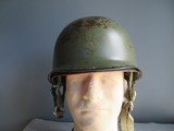 South American Paratrooper Helmet using Surplus WW2 M-1 helmets - 4 of 6