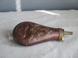 Small Black Powder Flask 6'' by 3 3/4'' - 4 of 5
