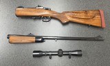 Mauser Interarms takedown rifle.35 whelen.Custom engraved.Gournet/Dudley - 2 of 15