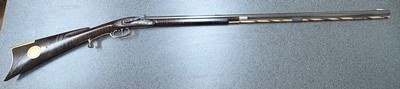 Custom Mule Ear Percussion muzzleloader.Side Hammer half stock.45 cal