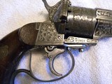 LeFauchex model M1854 cavalry pistol pinfire 12mm w/original box and one original bullet. - 5 of 16