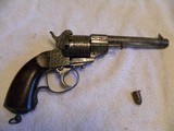 LeFauchex model M1854 cavalry pistol pinfire 12mm w/original box and one original bullet. - 1 of 16