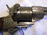 LeFauchex model M1854 cavalry pistol pinfire 12mm w/original box and one original bullet. - 6 of 16