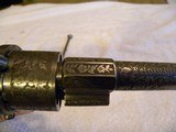 LeFauchex model M1854 cavalry pistol pinfire 12mm w/original box and one original bullet. - 16 of 16