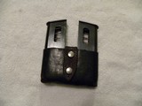 Star PD magazines.
Pair of Star Interarms Pd magazines in leather pouch. 45 APC - 2 of 3