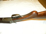 Antique Belgium hammer combo rifle/shotgun sxs double 12 ga x 348 Win. (8.8mm) No,s match (JL 19). maker used T. Barker sideplates. - 7 of 26