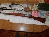 New old stock in box Yugo M48 mauser w bayonet and complete kit. Milled.made 1951 w/spam can of ammo. - 5 of 20