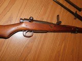 Arisaka 99 short rifle, dust cover, cleaning rod, full mum, airplane sights, bayonet w scabbard, exc. bore - 8 of 18