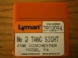 Lyman No. 2 Tang/Peep for Winchester 1894 - 1 of 5
