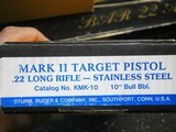 Ruger Mark II Stainless 10 Inch Bull Barrel in Box - 15 of 17