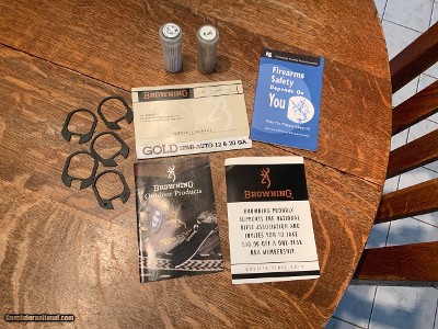 Browning Gold- Evolve Chokes and Accessories 12 Gauge