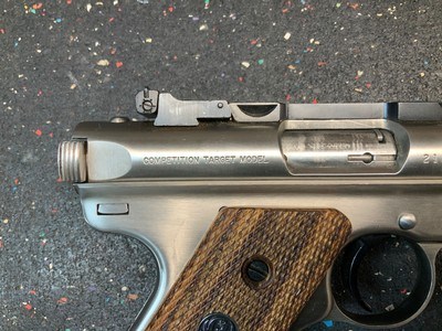 Ruger MKII Slabside 22 Target Pistol - Image 3 of 11