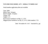 Very Early Winchester Model 1873 - Serial #1043 - 9 of 9