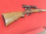 Beautiful pre war German engraved hunting rifle claw mount scope set trigger side safety 8mm cal - 3 of 15