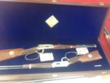 Ultra rare Winchester john Wayne 1 of 300 model 1894 set as new in factory display case - 1 of 10