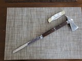 Handmade case style camp tomahawk hatchet saw blade hunting knife - 9 of 11