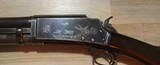 Factory engraved marlin model 24 12ga pump shotgun - 6 of 15