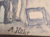 Authentic documented Adolf Hitler painting ultra rare self portrait - 12 of 18