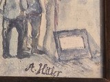 Authentic documented Adolf Hitler painting ultra rare self portrait - 11 of 18
