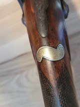 Gorgeous engraved rare Ohio maker Peter Neff dbl 12ga percussion sxs hammer shotgun - 19 of 20