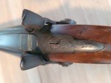 Gorgeous engraved rare Ohio maker Peter Neff dbl 12ga percussion sxs hammer shotgun - 14 of 20