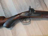 Gorgeous engraved rare Ohio maker Peter Neff dbl 12ga percussion sxs hammer shotgun - 3 of 20