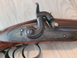 Gorgeous engraved rare Ohio maker Peter Neff dbl 12ga percussion sxs hammer shotgun - 6 of 20