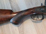 Gorgeous engraved rare Ohio maker Peter Neff dbl 12ga percussion sxs hammer shotgun - 4 of 20